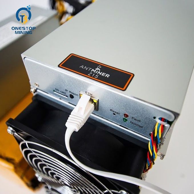 Машина минирования 2 горнорабочего Bitmain Antminer Z15 420Ksol/S Asic секретная Blockchain ZEC