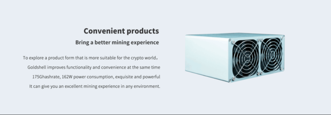 Новая горнорабочий 4 кредитов КОРОБКИ 175Gh/S LBC LBRY Goldshell LB
