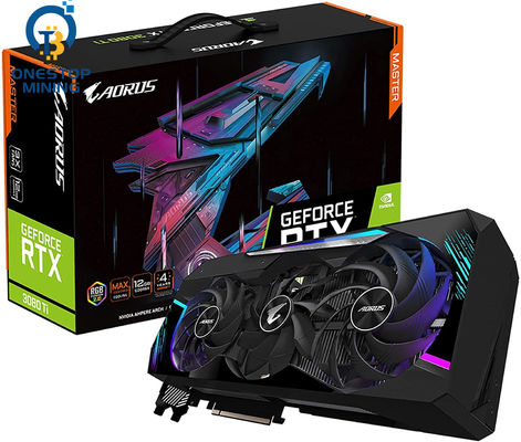 Минирование горнорабочего графической карты Oc 10gb Gddr6x Zotac игры Msi Geforce Rtx 3080